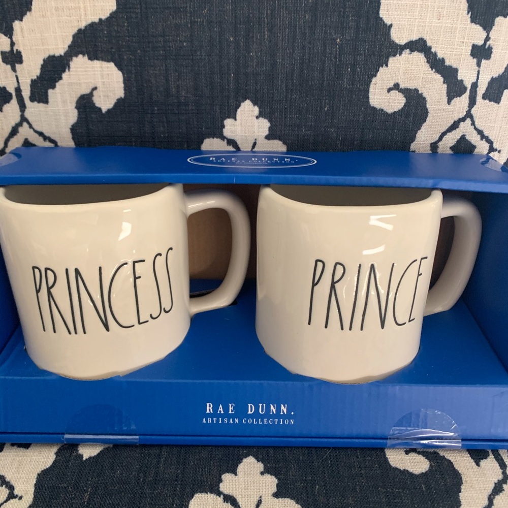 New Rae Dunn princess and prince mug